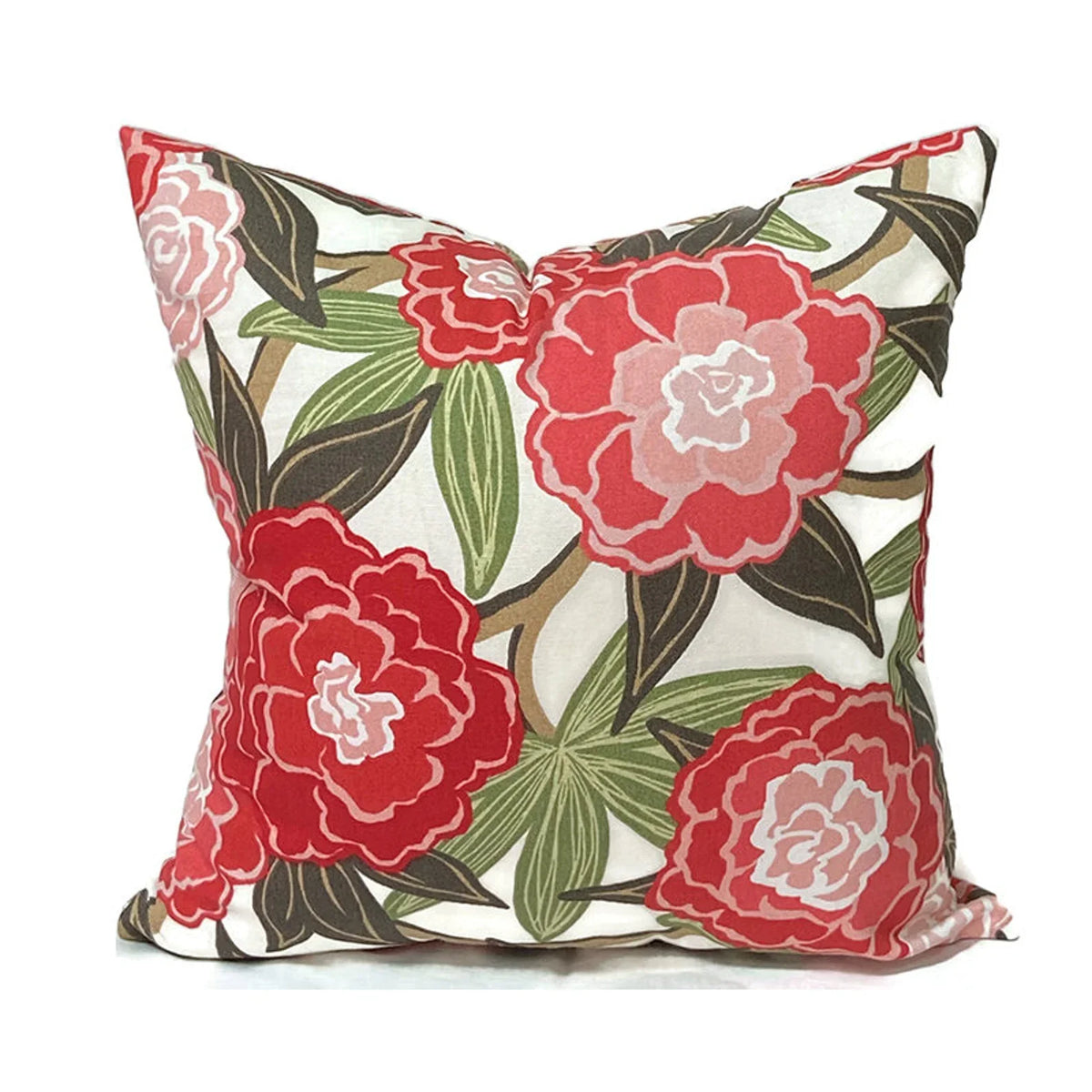 PEONY VINE FLORAL - Indoor Pillow Covers-Our Pillow Studio