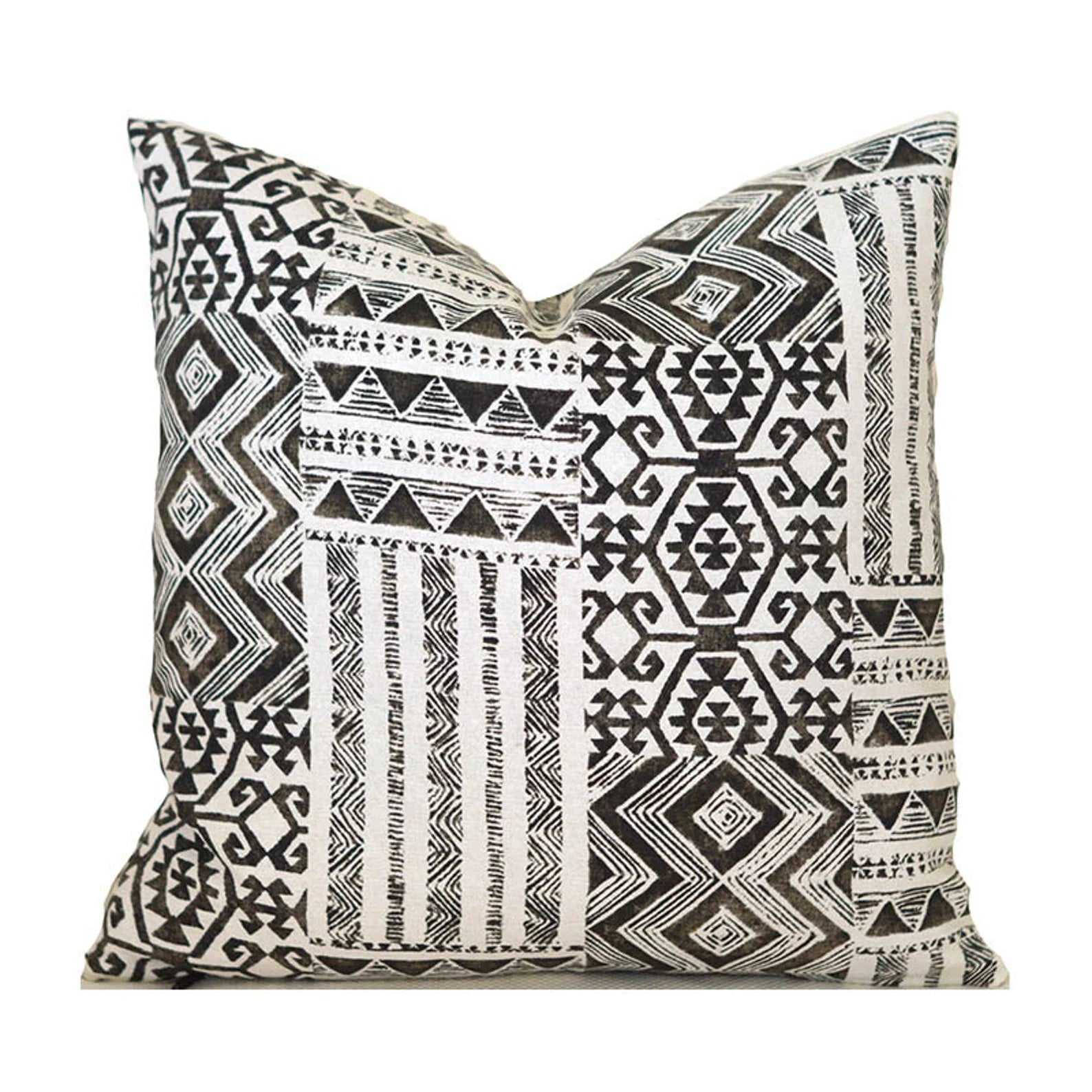 IZETTE BLACK - Indoor Pillow Cover-Our Pillow Studio