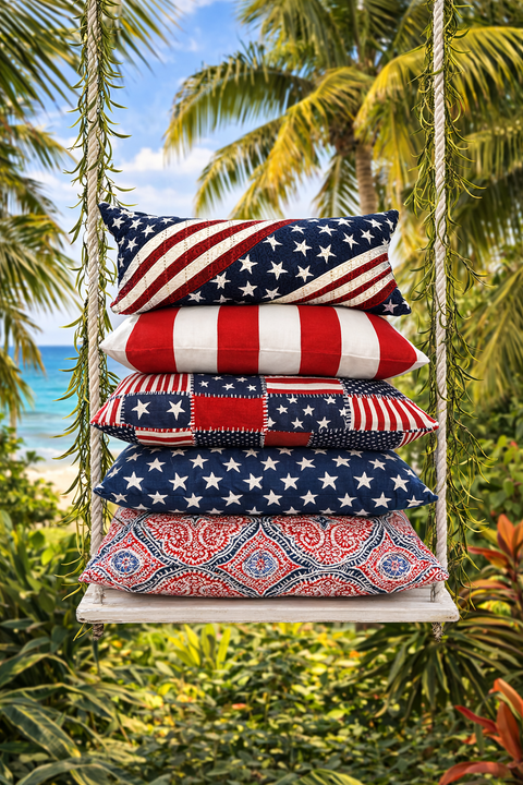 CABANA RED <br>  Outdoor Pillow Cover