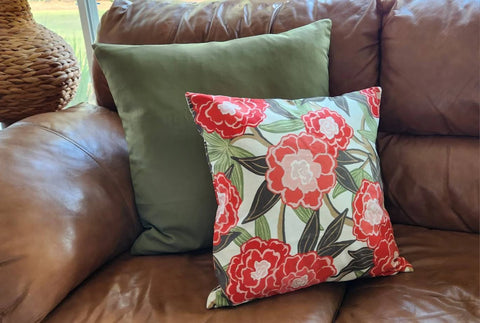 PEONY VINE FLORAL <br> Indoor Pillow Covers