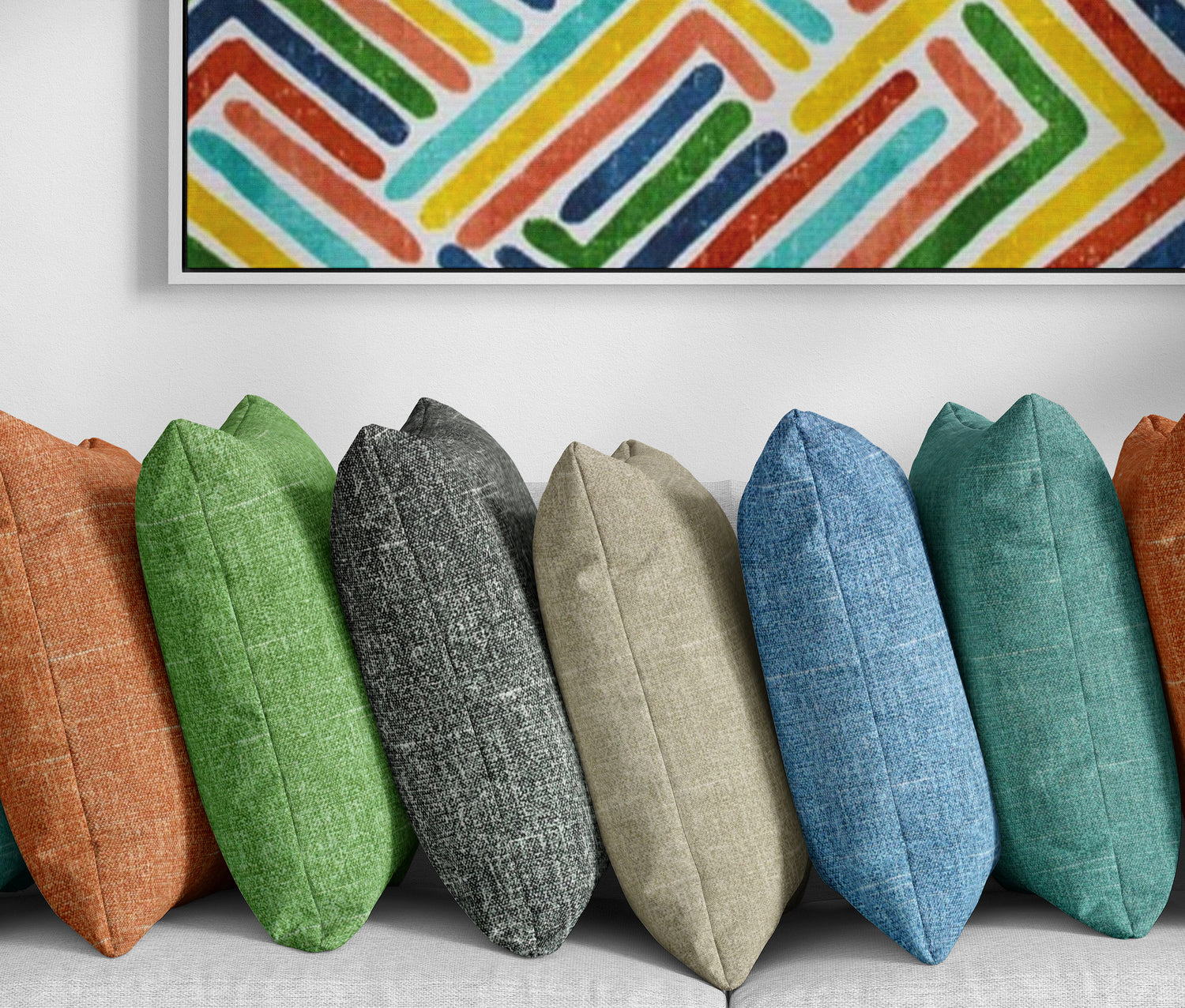 TORY CHARCOAL - Outdoor Pillow Cover-Our Pillow Studio