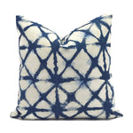 SHIBORI NET DENIM - Indoor Pillow Cover-Our Pillow Studio
