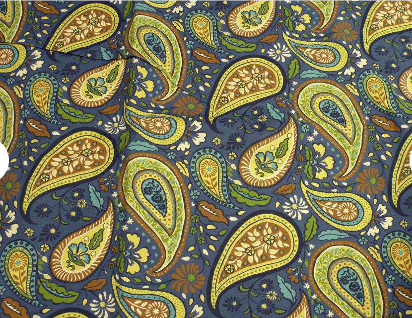 PAISLEY INDIGO - Indoor Pillow Covers-Our Pillow Studio