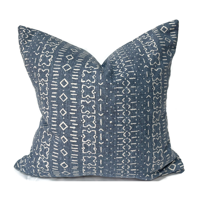 MIX & MATCH Indoor Pillow Covers in Shades of Navy, Ivory & Grays-Our Pillow Studio