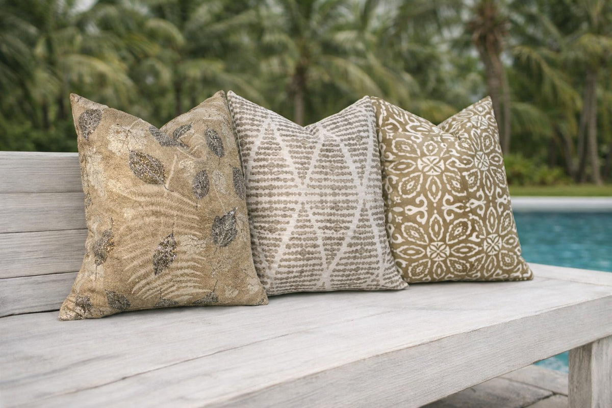 FOSTER ACORN <br> Outdoor Pillow Cover-Our Pillow Studio