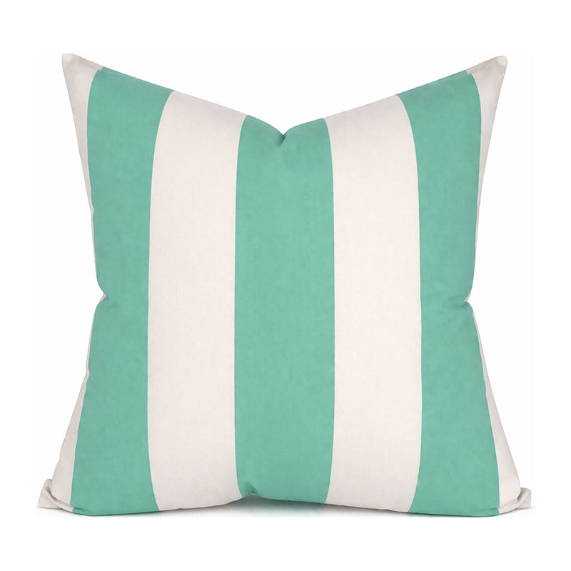 CABANA MINTY - Outdoor Pillow Cover-Our Pillow Studio