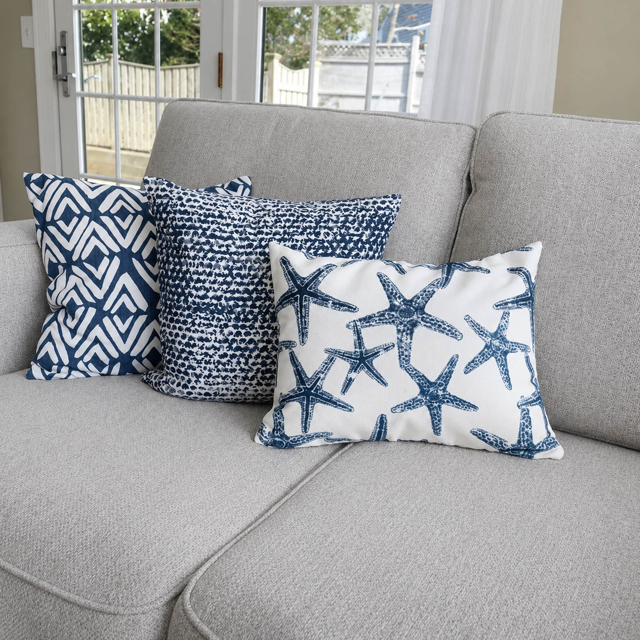 FEARLESS NAVY BLUE Indoor Pillow Cover