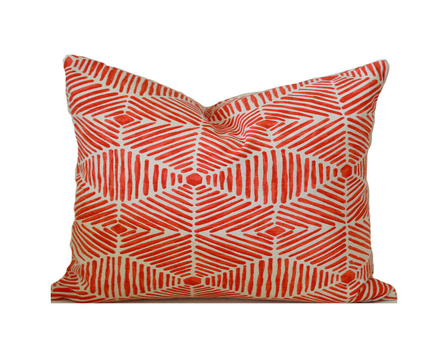 HENI SALMON ORANGE Indoor Pillow Cover