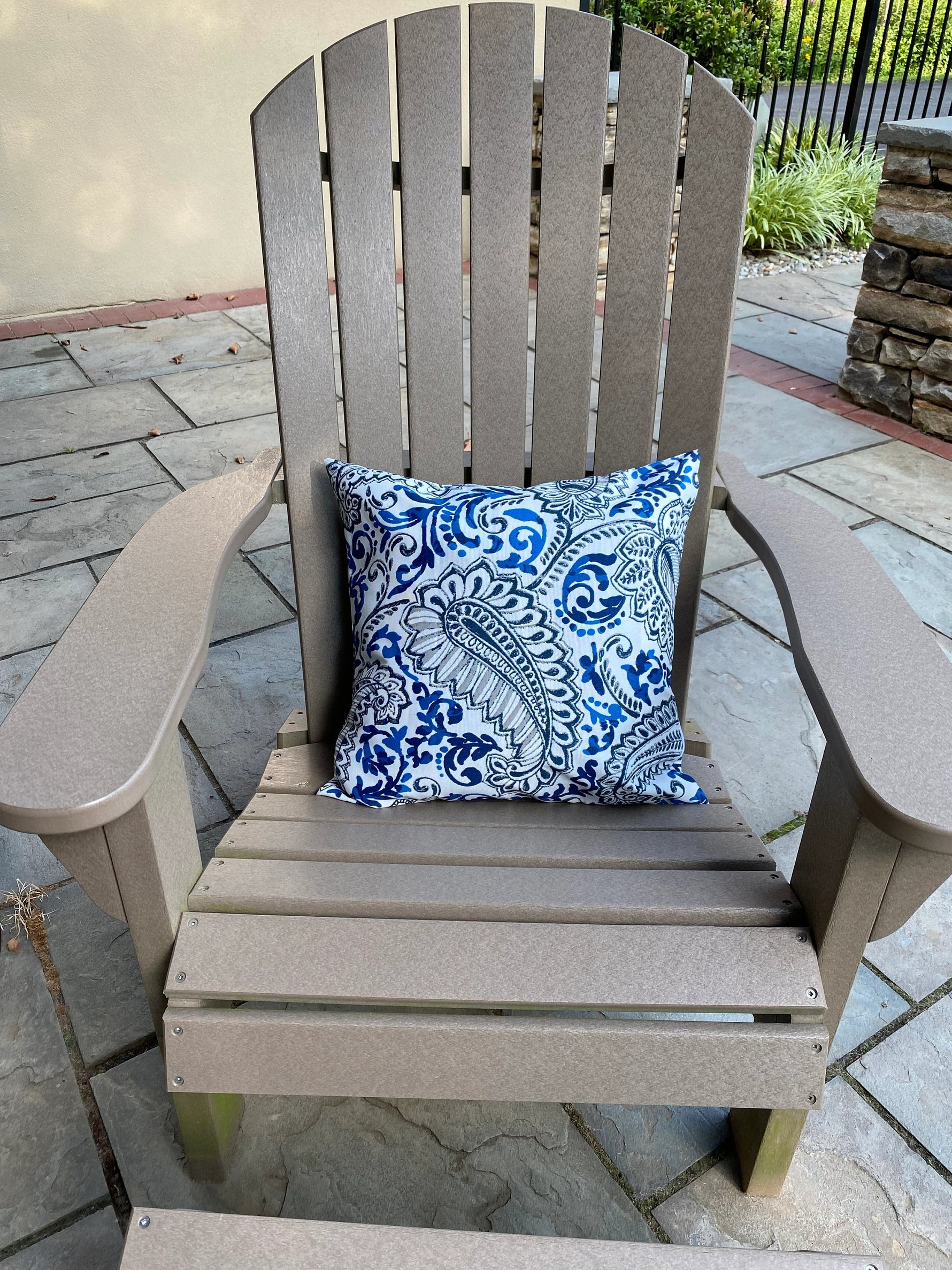 SHANNON COBALT - Outdoor Pillow Cover-Our Pillow Studio