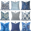 Navy Slate & Cobalt Blue Indoor Pillow Covers