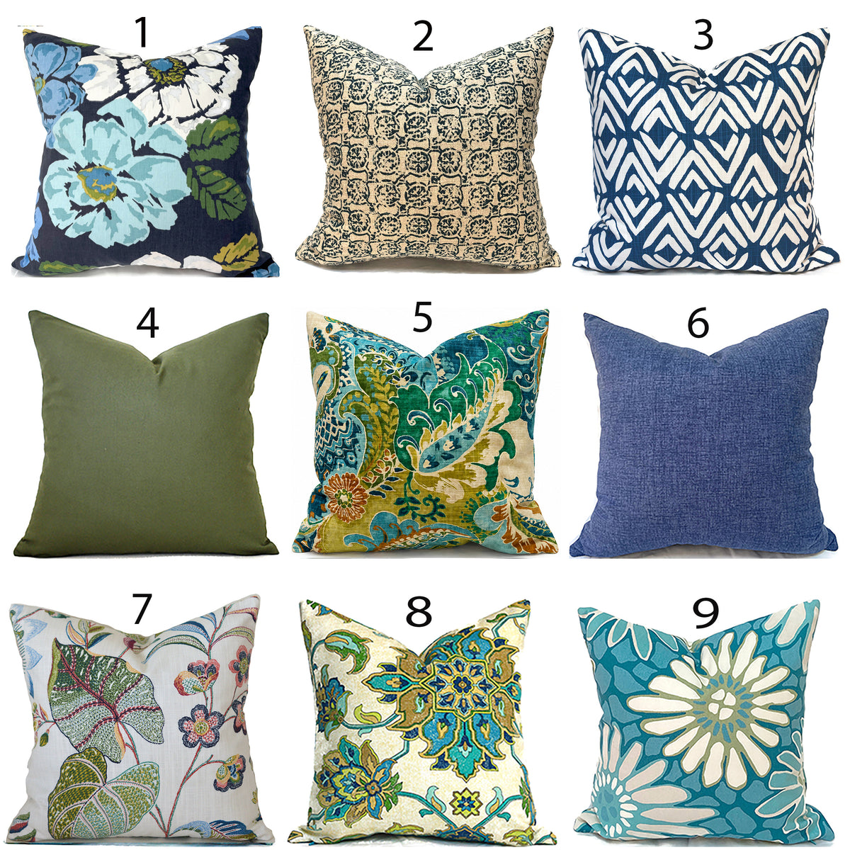MIX & MATCH - Indoor Pillow Covers-Our Pillow Studio