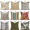 TAN RED & GREEN Indoor Pillow Covers