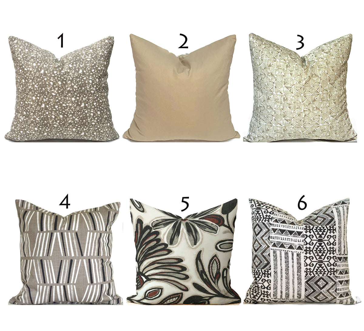 MIX & MATCH - Indoor Pillow Covers-Our Pillow Studio