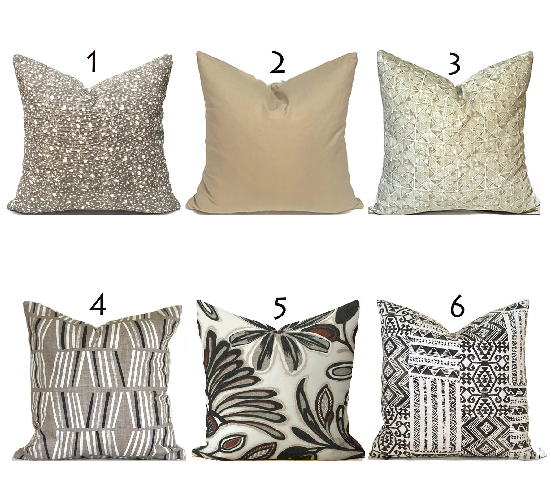 MIX & MATCH - Indoor Pillow Covers-Our Pillow Studio