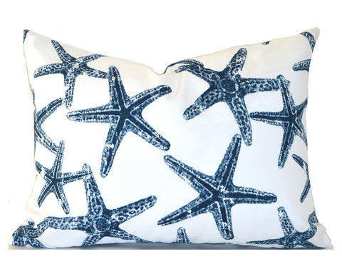 SEA FRIENDS NAVY <br>Outdoor Pillow Cover