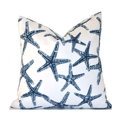 SEA FRIENDS NAVY <br>Outdoor Pillow Cover