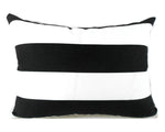 VERTICAL BLACK - Outdoor Pillow Covers-Our Pillow Studio