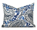 SHANNON COBALT - Outdoor Pillow Cover-Our Pillow Studio