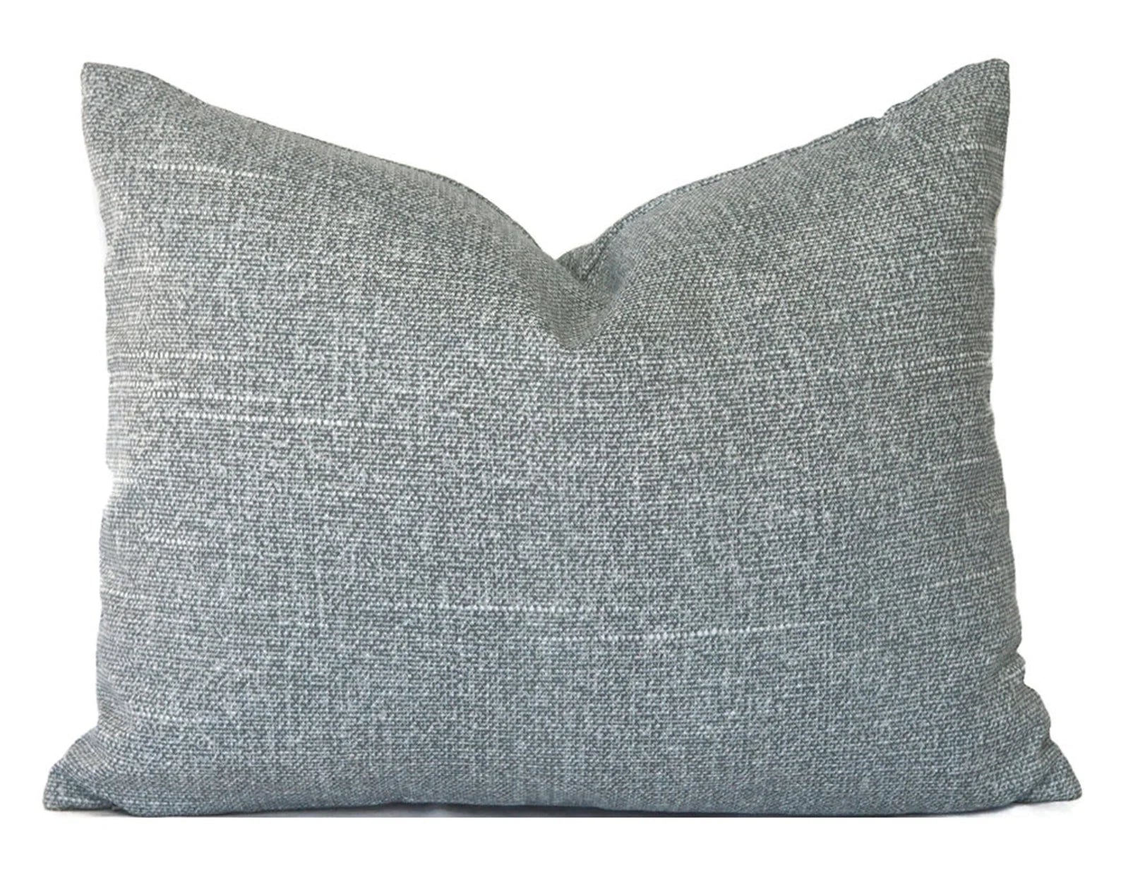 TORY GRAPHITE - Outdoor Pillow Cover-Our Pillow Studio