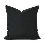 SOLID BLACK - Indoor Pillow Cover-Our Pillow Studio