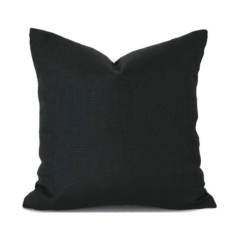 SOLID BLACK <br> Indoor Pillow Cover