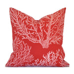 SEA CORAL RED - Outdoor Pillow Cover-Our Pillow Studio