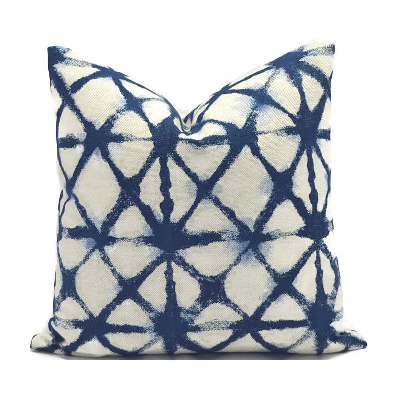 SHIBORI NET OXFORD - Outdoor Pillow Cover-Our Pillow Studio