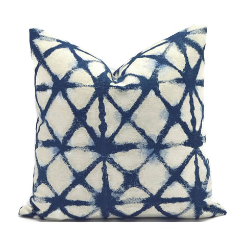 SHIBORI NET OXFORD <br>Outdoor Pillow Cover