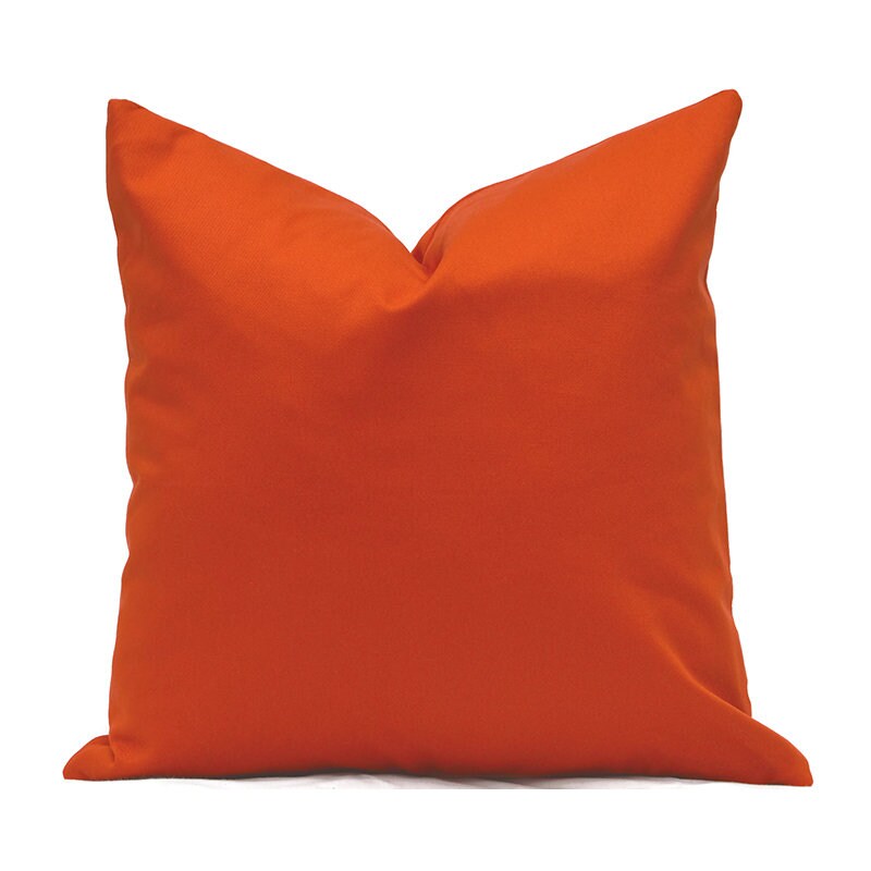 SOLID ORANGE - Indoor Pillow Cover-Our Pillow Studio