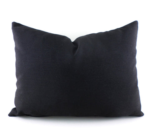 SOLID BLACK <br> Indoor Pillow Cover