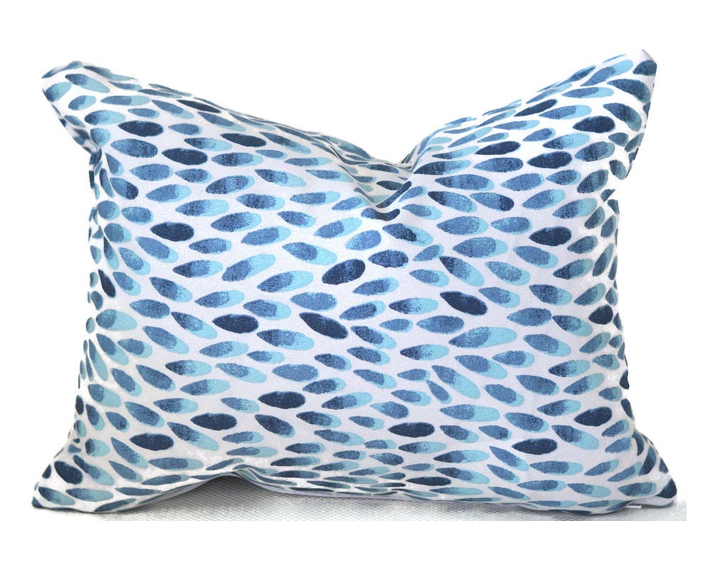LOTUS DENIM - Outdoor Pillow Cover-Our Pillow Studio