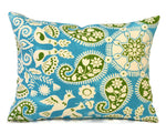 PERUVIAN CRAFT TURQUOISE - Outdoor Pillow Cover-Our Pillow Studio