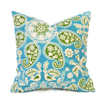 PERUVIAN CRAFT TURQUOISE - Outdoor Pillow Cover-Our Pillow Studio