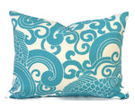 WAVEFORM CARIBBEAN - Outdoor Pillow Cover-Our Pillow Studio