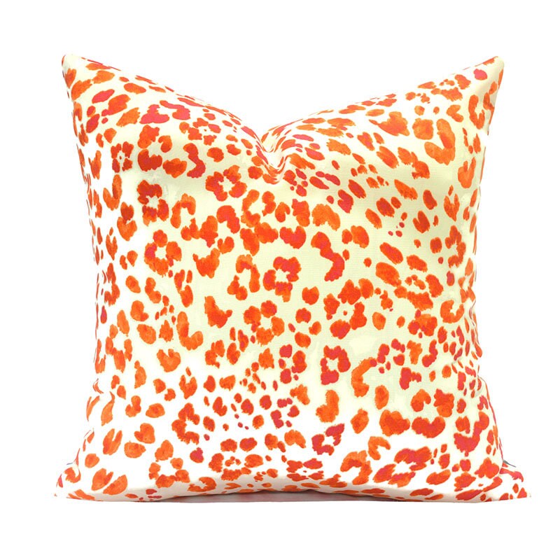 SUNNY SPOT PAPAYA - Outdoor Pillow Covers-Our Pillow Studio