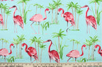 FLAMINGO AQUA - Outdoor Pillow Cover-Our Pillow Studio