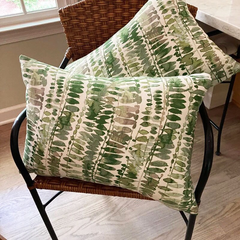 WATERMARK LEAF - Outdoor Pillow Cover-Our Pillow Studio