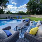 RAMEY OXFORD - Outdoor Pillow Cover-Our Pillow Studio