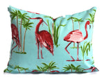 FLAMINGO AQUA - Outdoor Pillow Cover-Our Pillow Studio
