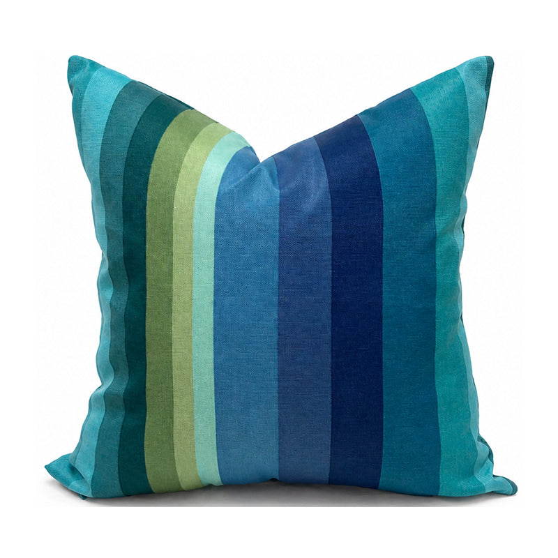 ISLIP TEAL - Outdoor Pillow Covers-Our Pillow Studio