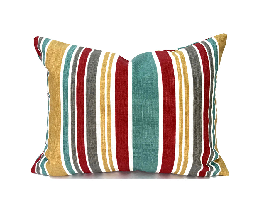 MOD POPPY ORANGE STRIPE  Indoor Pillow Cover
