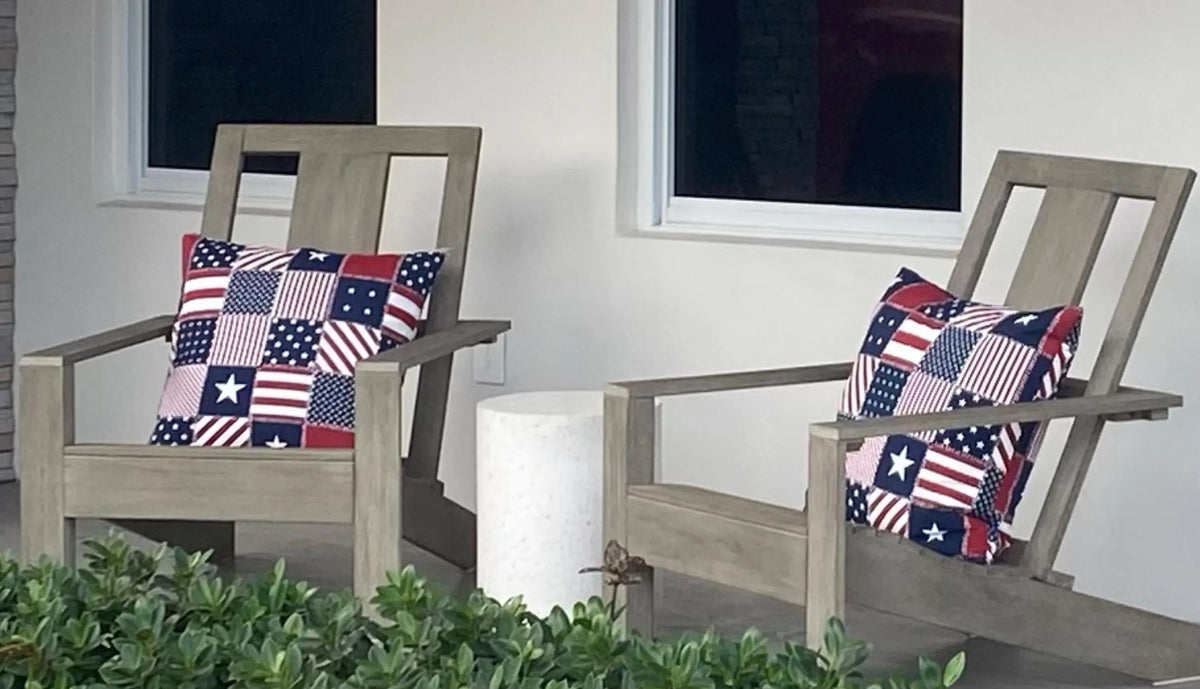 STARPATCH Navy - Outdoor Pillow Cover-Our Pillow Studio