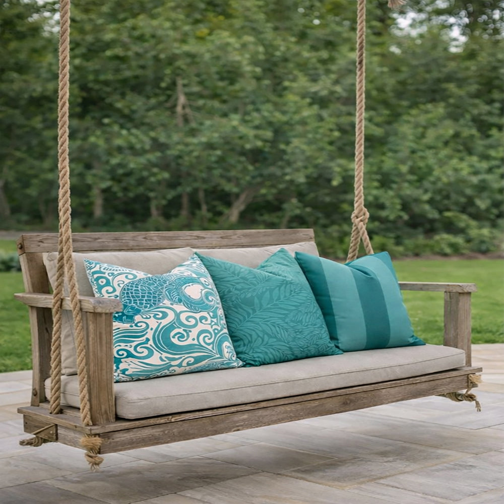 WAVEFORM CARIBBEAN Outdoor Pillow Cover