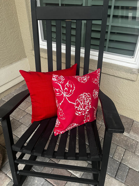 MELBOURNE RED <br> Outdoor Pillow Cover