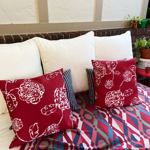MELBOURNE RED <br> Outdoor Pillow Cover