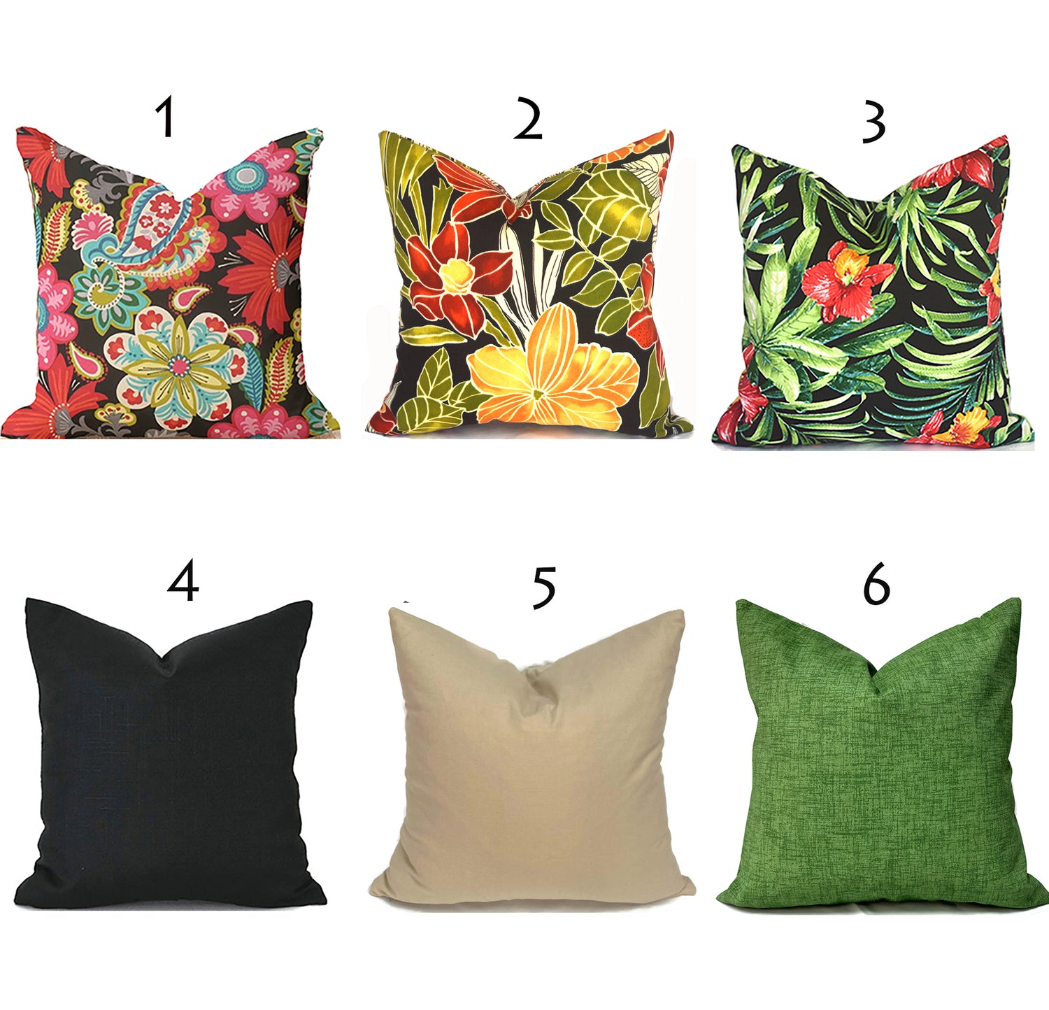 Mix & Match - Outdoor Pillow Covers-Our Pillow Studio