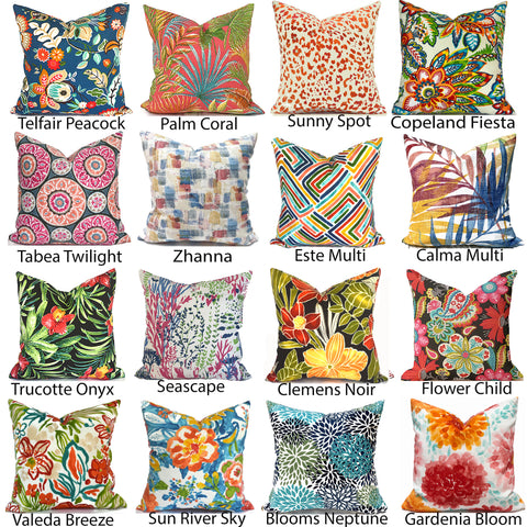 OUTDOOR CUHION COVERS <br> Any Size Any Fabric