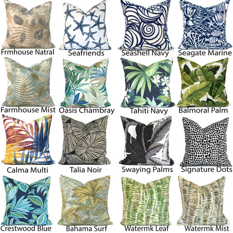 OUTDOOR CUHION COVERS <br> Any Size Any Fabric