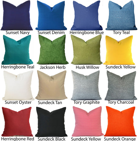 OUTDOOR CUHION COVERS <br> Any Size Any Fabric