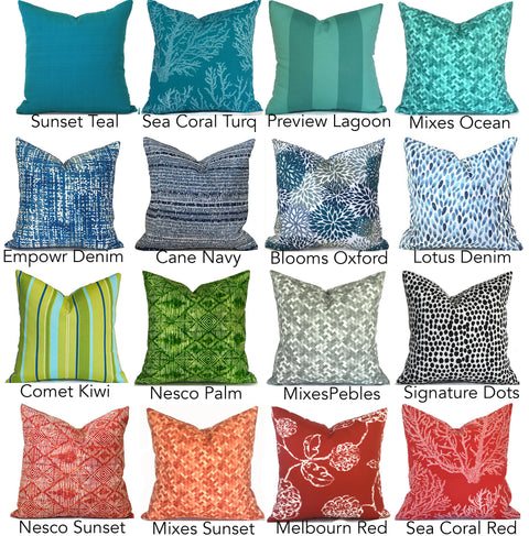 OUTDOOR CUHION COVERS <br> Any Size Any Fabric